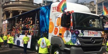 “That’s a Wrap” for Tesco sponsored ‘London Pride Parade’ vehicle livery
