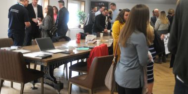 Local businesses mix coffee and networking at BP Rolls
